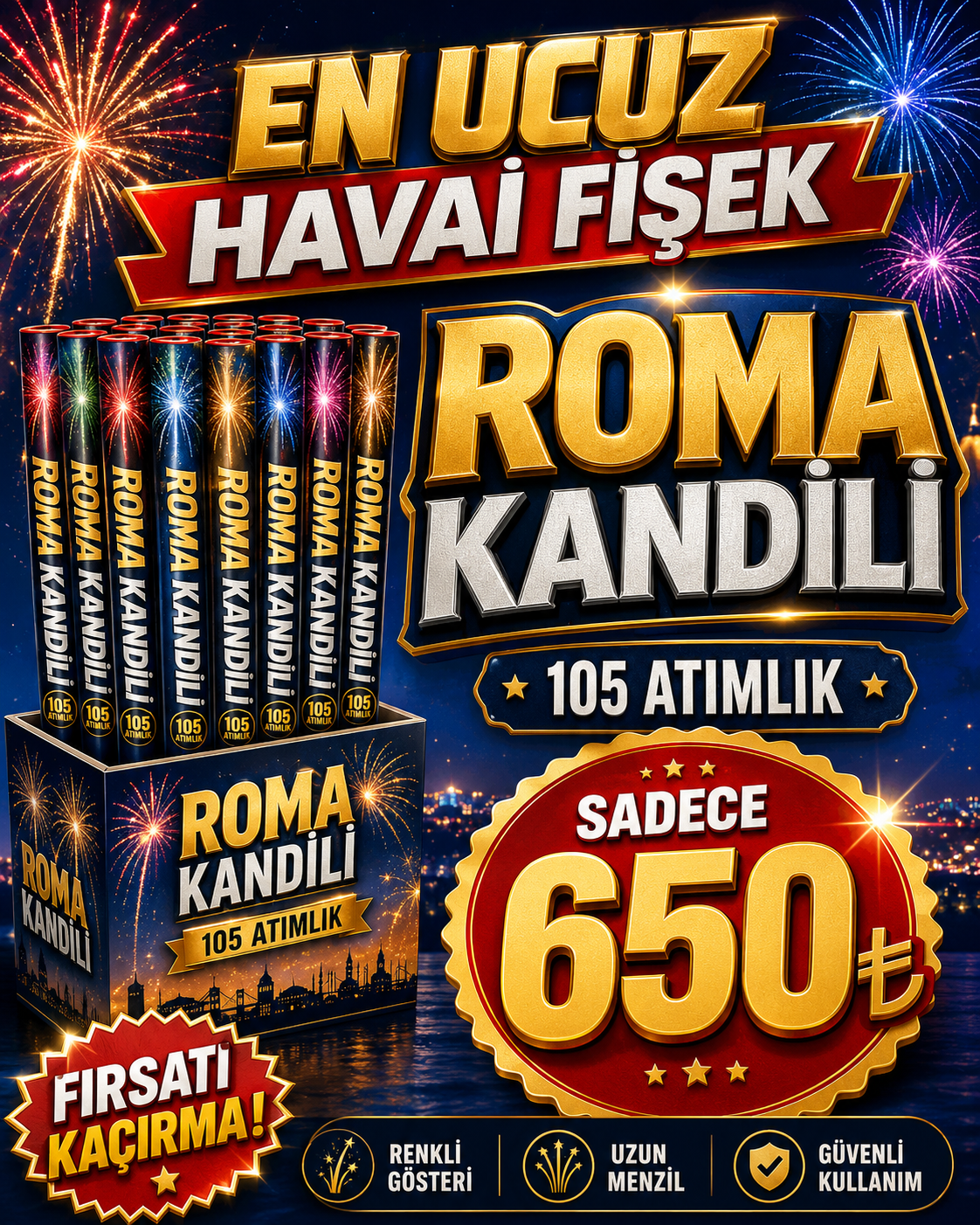 Toptan roma kandili Alımında Koli İçeriği