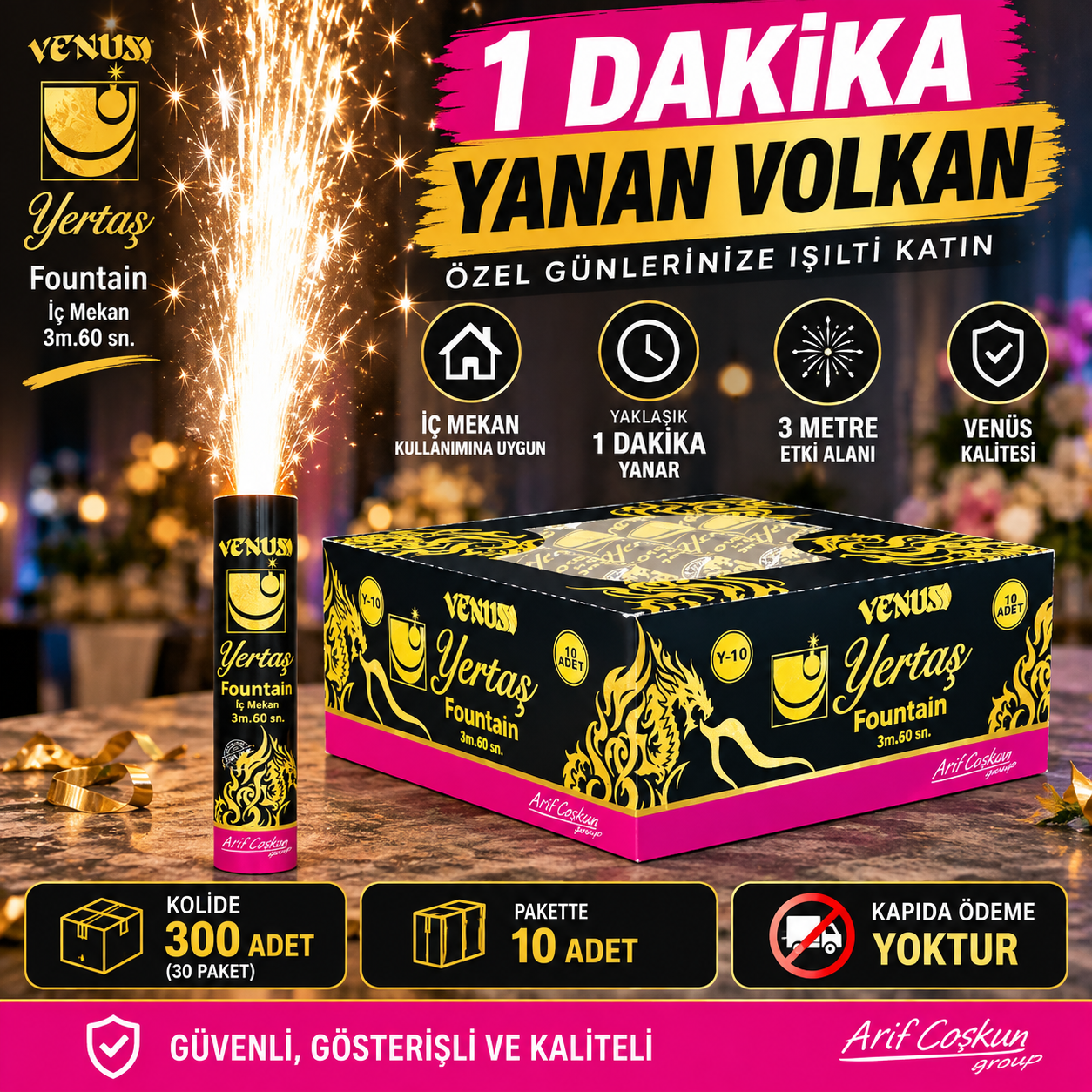 1 Dakika Yanan Volkan – Venüs İç Mekan Volkan
